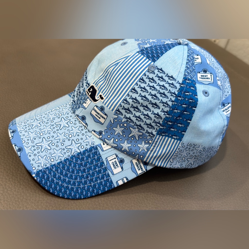 Vineyard Vines Blue Patchwork Hat